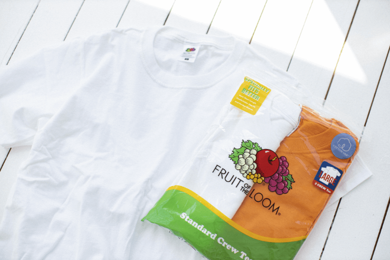 fruit of the loom 安い 白tシャツ 透ける