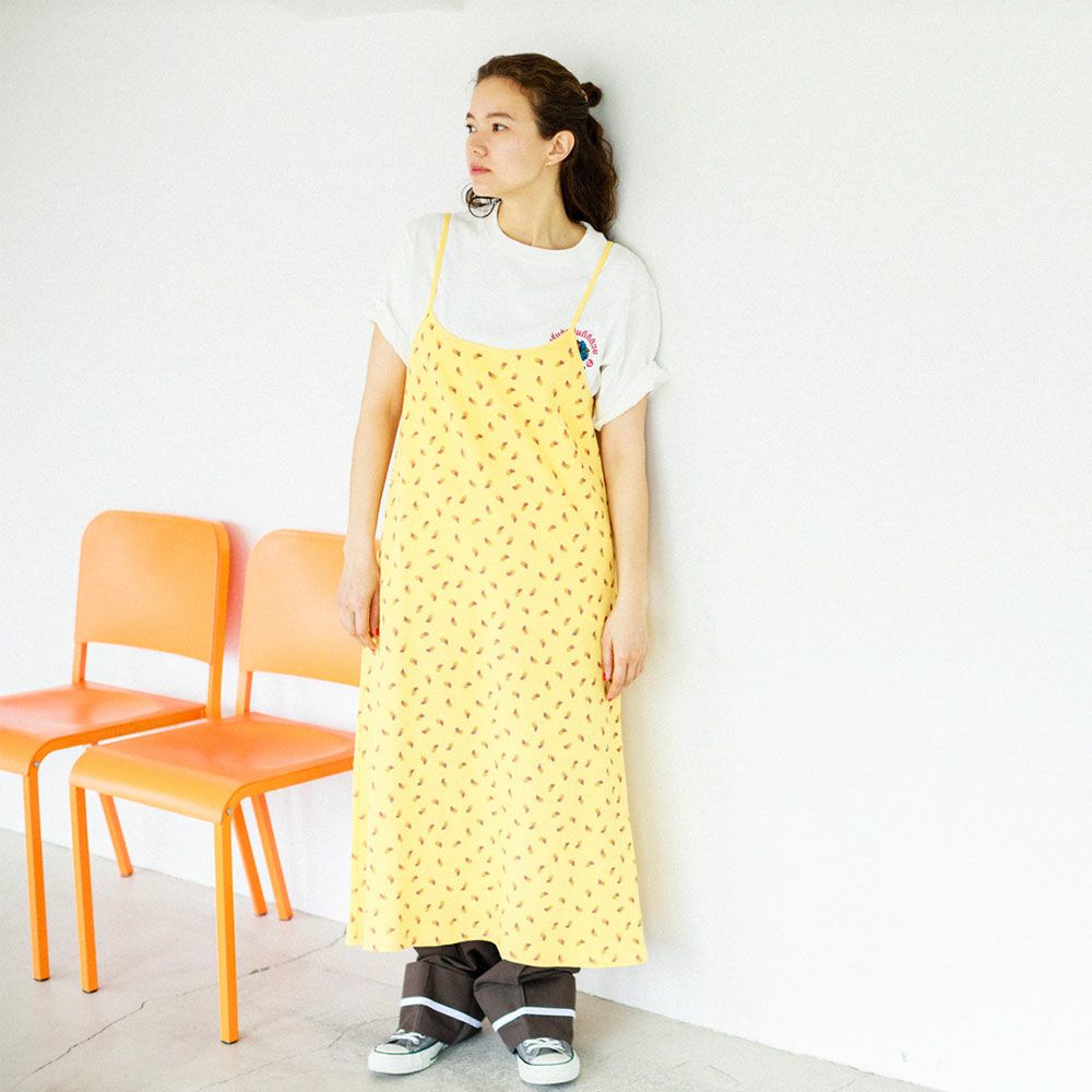 会員SALE】フルーツ柄ワッフルキャミワンピース | Fruit of the Loom 